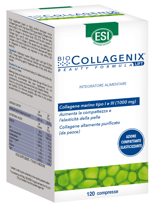 ESI BIOCOLLAGENIX 120 COMPRESSE - Farmacia De Pasquale