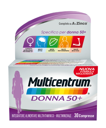 MULTICENTRUM DONNA 50+ 60 COMPRESSE - Farmacia De Pasquale