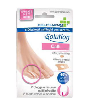 DISCHETTO CALLIFUGO CON CEROTTO COLPHARMA CALLI INFRADITO 6 PEZZI - Farmacia De Pasquale