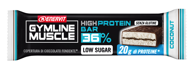 GYMLINE 20G PROTEINBAR LS COCONUT 55 G - Farmacia De Pasquale