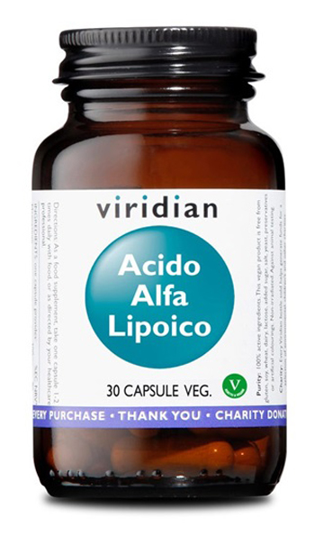 VIRIDIAN ACIDO ALFA LIPOICO 30 CAPSULE VEGETALI - Farmacia De Pasquale