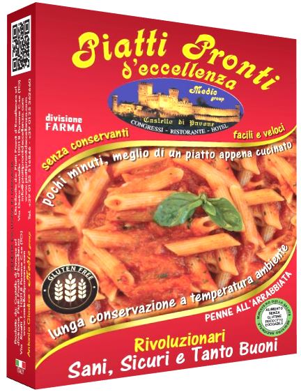 PENNE ALL'ARRABBIATA SENZA GLUTINE 130 G - Farmacia De Pasquale