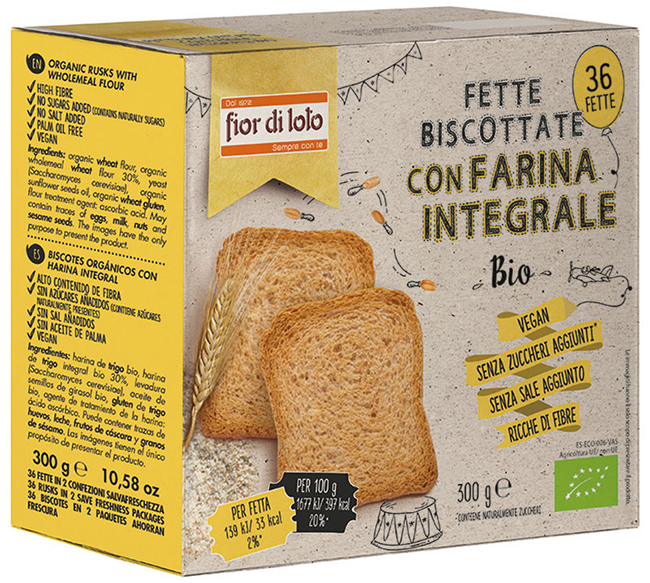 FETTE BISCOTTATE INTEGRALI FRUMENTO - Farmacia De Pasquale