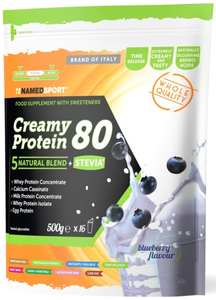 CREAMY PROTEIN CHERRY BLUEBERRY 500 G - Farmacia De Pasquale