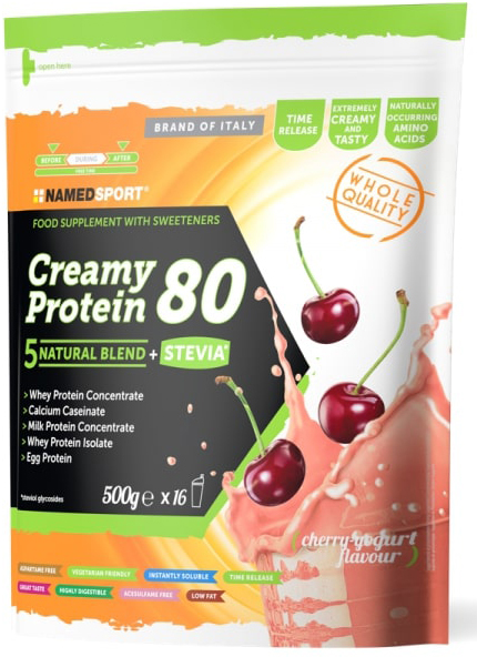 CREAMY PROTEIN CHERRY YOGURT 500 G - Farmacia De Pasquale