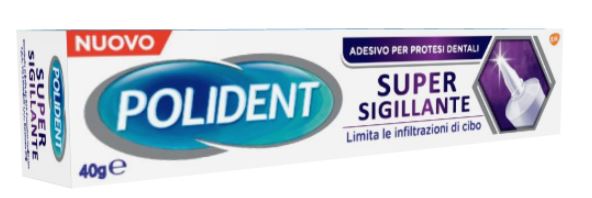 POLIDENT SUPER TENUTA+SIGILLANTE ADESIVO PROTESI DENTALE 40 G - Farmacia De Pasquale