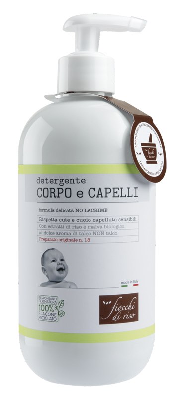 FIOCCHI DI RISO DETERGENTE CORPO/CAPELLI TALCO 400 ML - Farmacia De Pasquale