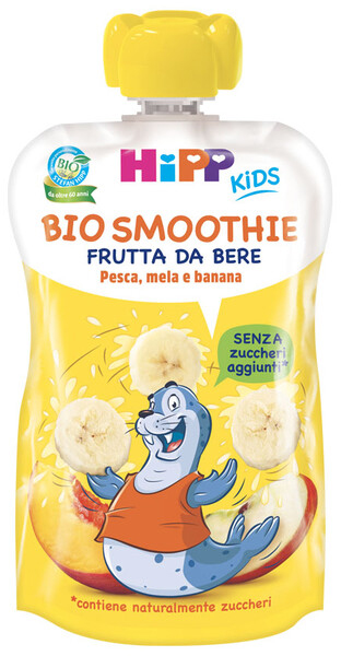 HIPP BIO SMOOTHIES MELA/BAN/PESCA 120 ML - Farmacia De Pasquale