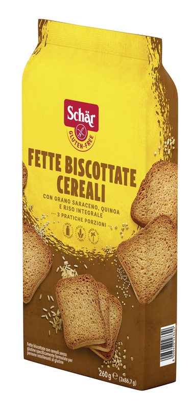 SCHAR FETTE BISCOTTATE CEREALI 3 PORZIONI DA 86,7 G - Farmacia De Pasquale
