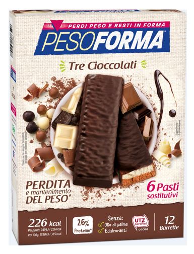 PESOFORMA BARR 3 CIOCCOLATI 372 G - Farmacia De Pasquale