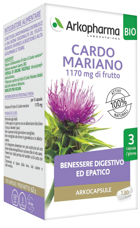 ARKO CAPSULE CARDO MARIANO BIO 130 CAPSULE - Farmacia De Pasquale