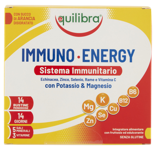 IMMUNO ENERGY SISTEMA IMMUNITARIO POTASSIO & MAGNESIO 14 BUSTINE MONODOSE - Farmacia De Pasquale