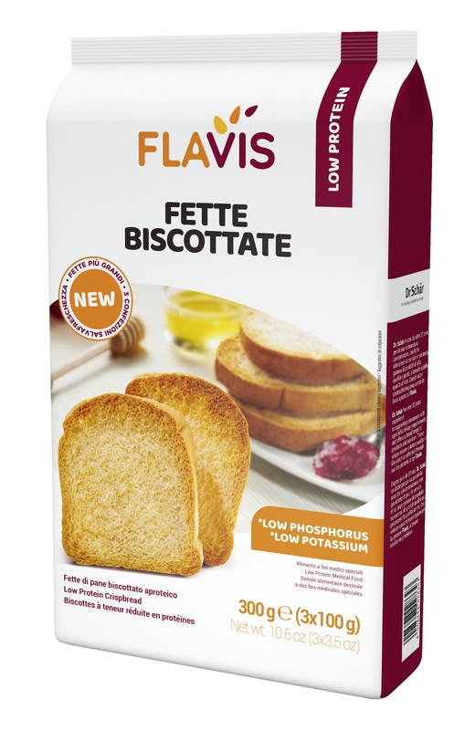 FLAVIS FETTE BISCOTTATE APROTEICHE 300 G - Farmacia De Pasquale