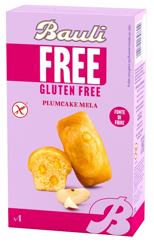 BAULI FREE PLUMCAKE MELA 4 PEZZI DA 33 G - Farmacia De Pasquale