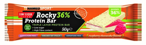 ROCKY 36% PROTEIN BAR RASPBERRY CHEESECAKE BARRETTA 50 G - Farmacia De Pasquale