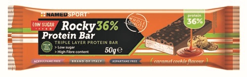 ROCKY 36% PROTEIN BAR CARAMEL COOKIE BARRETTA 50 G - Farmacia De Pasquale