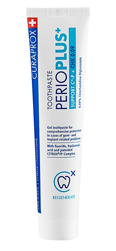 CURAPROX PERIOPLUS+ SUPPORT DENTIFRICIO CHX 0,09% 75 ML - Farmacia De Pasquale