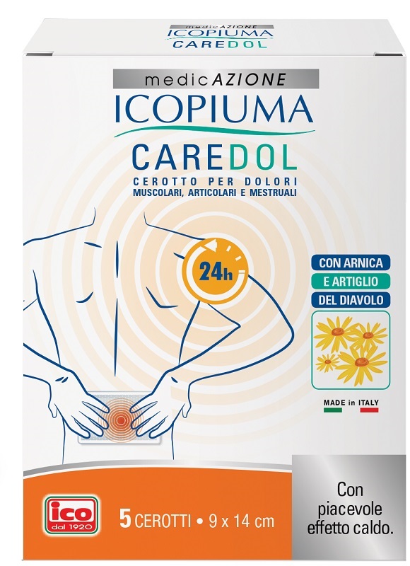 ICOPIUMA CAREDOL CEROTTO DOL RETTANGOLARE 5 PEZZI - Farmacia De Pasquale