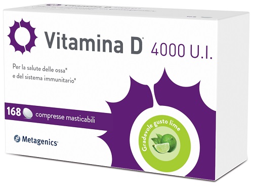 VITAMINA D 4000UI 168 COMPRESSE MASTICABILI - Farmacia De Pasquale