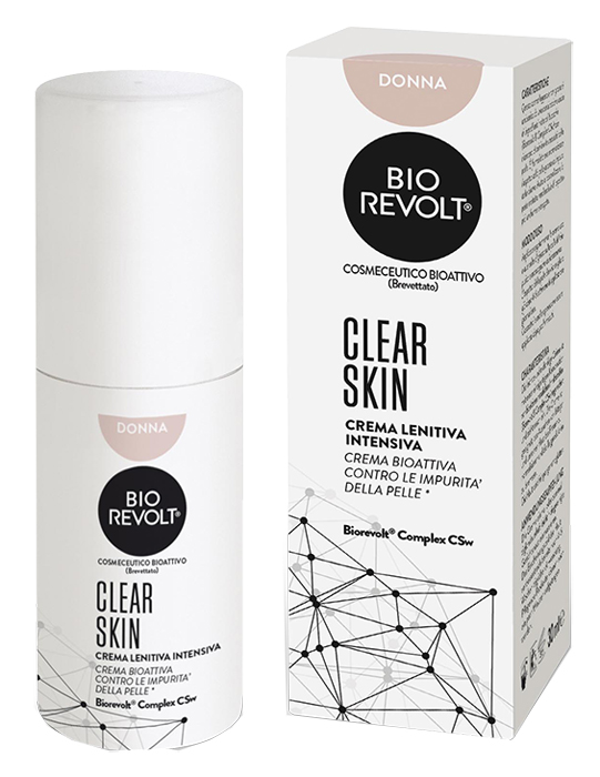 BIOREVOLT RX CLEAR SKIN DONNA CREMA LENITIVA INTENSIVA BIOATTIVA PER PELLI IMPURE 30 ML - Farmacia De Pasquale