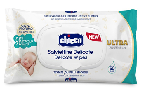 CHICCO COSMETICO SALVIETTE 60 PEZZI NO PROFUNO - Farmacia De Pasquale