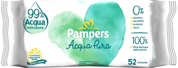 WIPES PAMPERS PROTEZIONE PURA NATURELLO 52 SALVIETTE - Farmacia De Pasquale