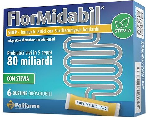 FLORMIDABIL STOP 6 BUSTINE CON STEVIA - Farmacia De Pasquale