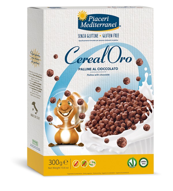 PIACERI MEDITERRANEI CEREALORO PALLINE CIOCCOLATO 300 G - Farmacia De Pasquale