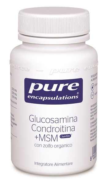 PURE ENCAPSULATIONS GLUCOSAMINA CONDROITINA + MSM 30 CAPSULE - Farmacia De Pasquale