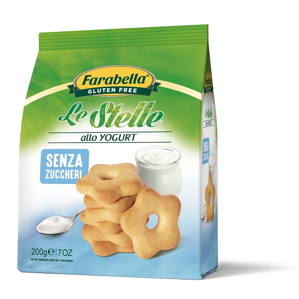 FARABELLA BISCOTTI LE STELLE YOGURT SENZA ZUCCHERO 200 G - Farmacia De Pasquale