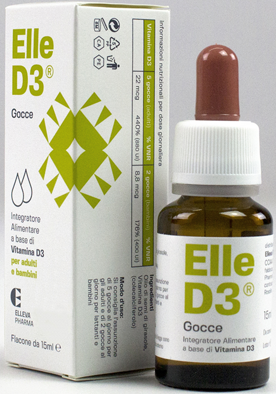 ELLE D3 GOCCE 15 ML - Farmacia De Pasquale