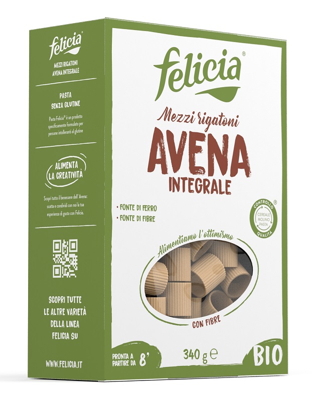 FELICIA MEZZI RIGATONI AVENA 340 G - Farmacia De Pasquale