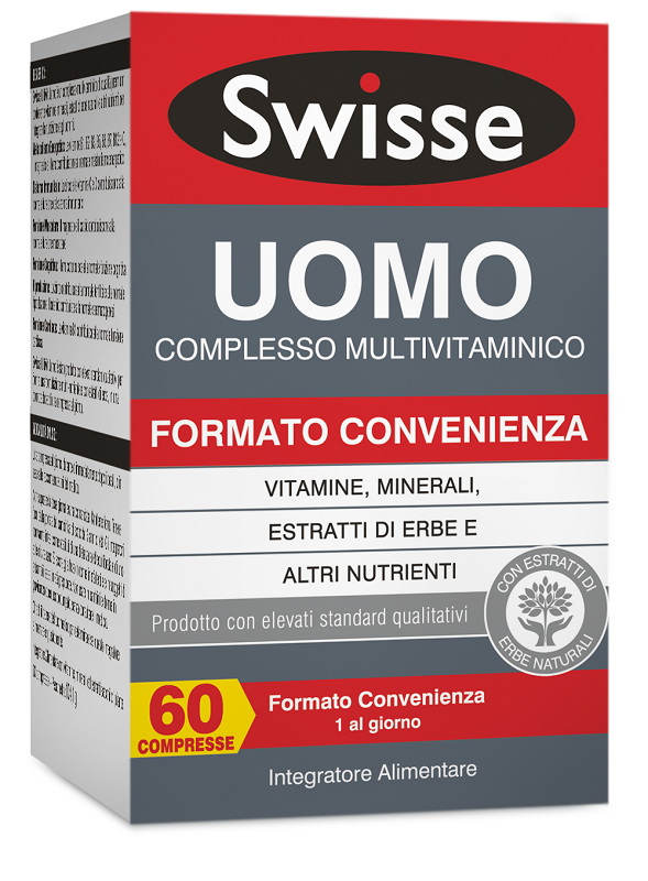SWISSE UOMO MULTIVITAMINICO 60 COMPRESSE - Farmacia De Pasquale