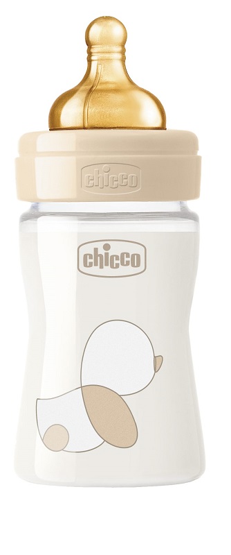 CHICCO BIBERON ORIGINAL 150ML VETRO 1 FORO 1 FORO UNISEX CON TETTARELLA IN CAUCCIU' - Farmacia De Pasquale