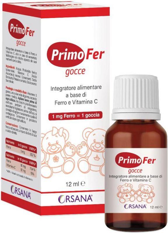 PRIMOFER GOCCE 12 ML - Farmacia De Pasquale
