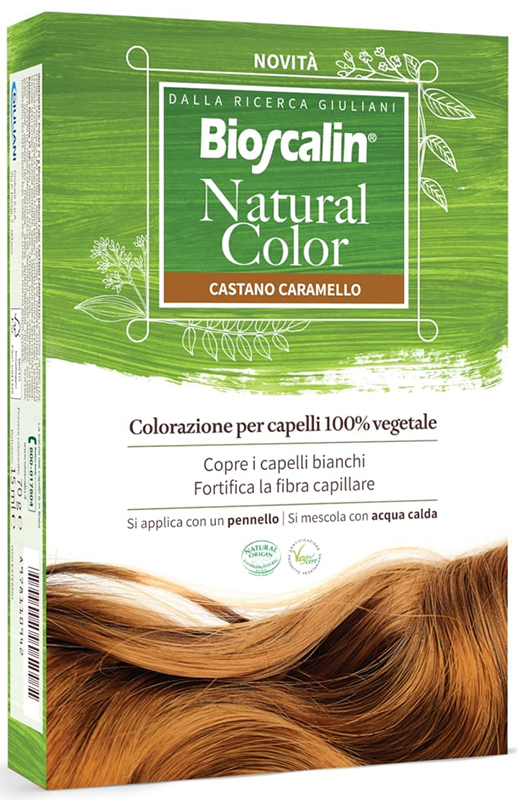 BIOSCALIN NATURAL COLOR CASTANO CARAMELLO 70 G - Farmacia De Pasquale