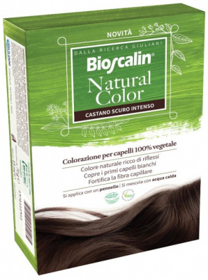 BIOSCALIN NATURAL COLOR CASTANO SCURO INTENSO 70 G - Farmacia De Pasquale