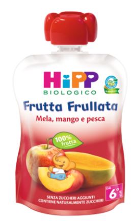 HIPP BIO FRUTTA FRULLATA MELA/MANGO/PESCA 90 G - Farmacia De Pasquale