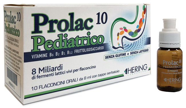 PROLAC10 PEDIATRICO FERMENTI LATTICI 10 FLACONCINI 8 ML - Farmacia De Pasquale