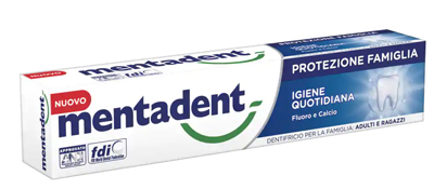 MENTADENT PROTEZIONE FAMIGLIA IGIENE QUOTIDIANA 75 ML - Farmacia De Pasquale