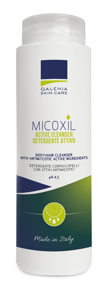 MICOXIL ACTIVE CLEANSER DETERGENTE PER CORPO E CAPELLI PH 4,5 250 ML - Farmacia De Pasquale