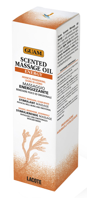 GUAM SCENTED MASSAGE OIL ENERGY MASSAGGIO ENERGIZZANTE 150 ML - Farmacia De Pasquale