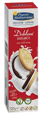 PIACERI MEDITERRANEI DOBLONI DARK & WHITE 120 G - Farmacia De Pasquale