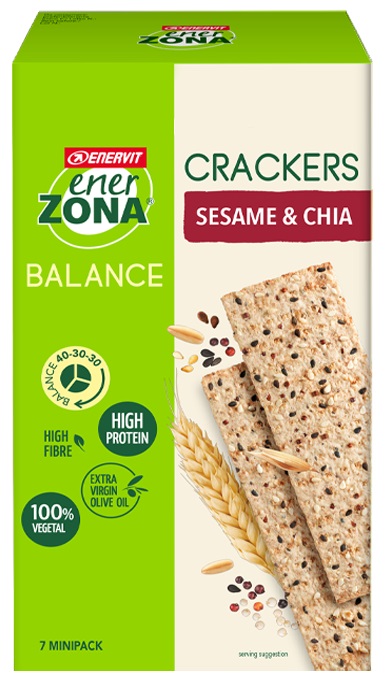 ENERZONA CRACKERS SESAME & CHIA 25 G - Farmacia De Pasquale
