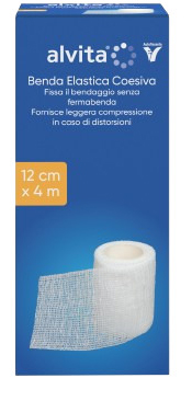 BENDA ELASTICA AUTOADESIVA ALVITA 12X4CM - Farmacia De Pasquale