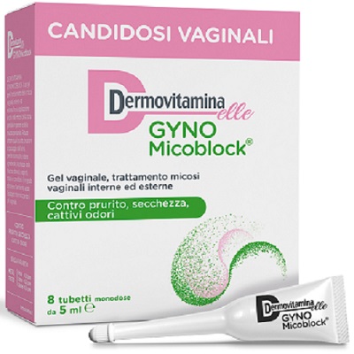 DERMOVITAMINA GYNOMICOBLOCK M 8 TUBETTI MONODOSE 5 ML - Farmacia De Pasquale