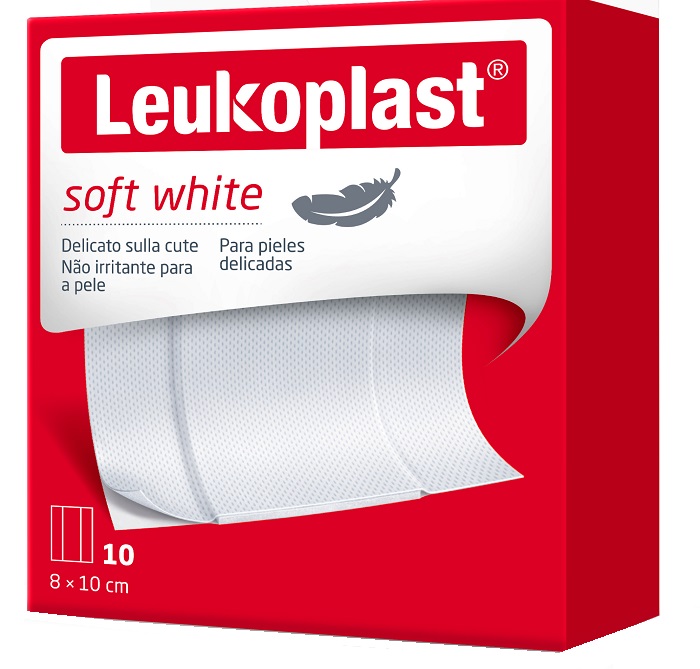 LEUKOPLAST SOFT WHITE 100 X 8 CM 10 PEZZI - Farmacia De Pasquale