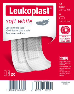 LEUKOPLAST SOFT WHITE 20 PEZZI ASSORTITI - Farmacia De Pasquale