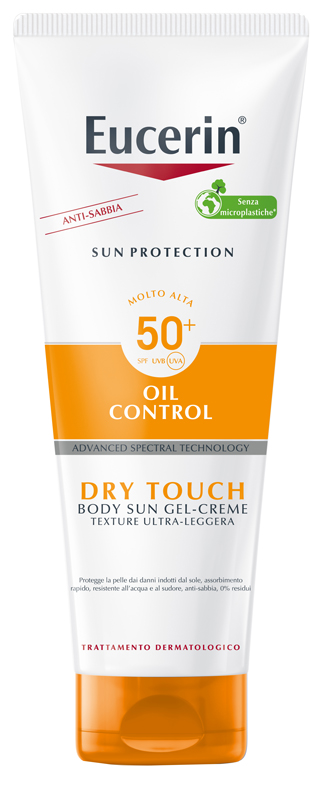 EUCERIN SUN PROTECTION OIL CONTROL DRY TOUCH SPF 50+ SUN GEL CREME 200 ML - Farmacia De Pasquale