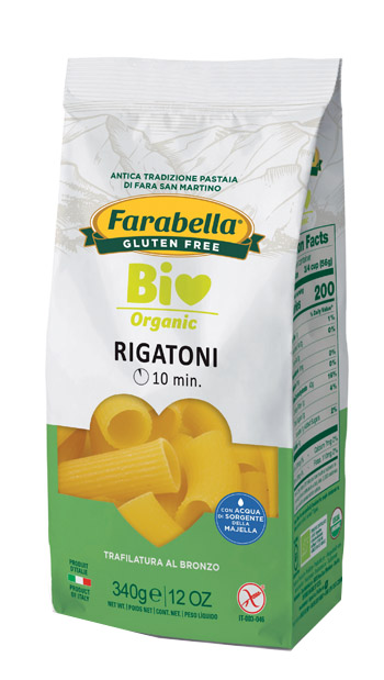FARABELLA BIO RIGATONI MAIS-RISO 340 G - Farmacia De Pasquale